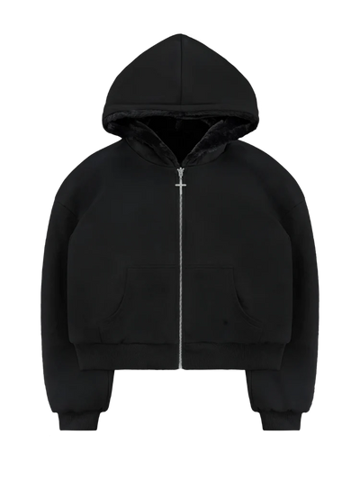 Reversible Fur Hoodie